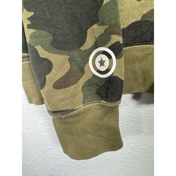 BAPE 1st Green Camo Tiger Full Zip Hoodie Sweater Size Large - Picture 6 of 16